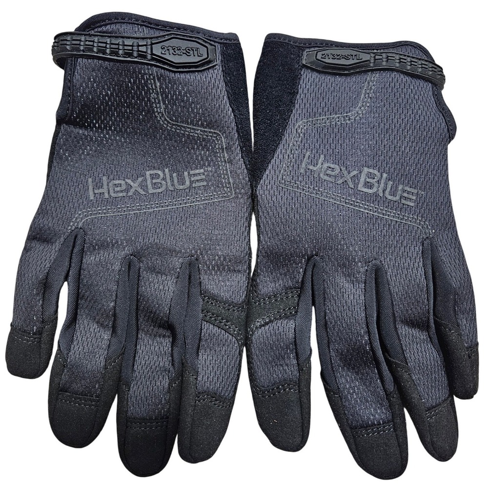 HexArmor HexBlue 2132STL Work Gloves Black Gray Size 9 L Puncture Resistant